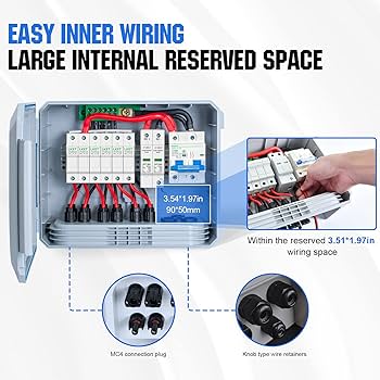Amazon.com: ECO-WORTHY Upgraded 6 String Solar PV Combiner